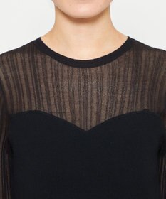 uncrave シルキー ニット コンビ トップス