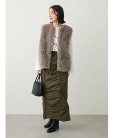 Green Parks ・ＲＡＹ　ＣＡＳＳＩＮ　フロントギャザーナロースカート