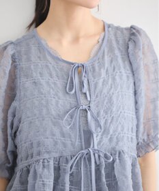 earth music&ecology シアーパフチュニック