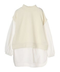 Green Parks ニットソードッキングチュニック