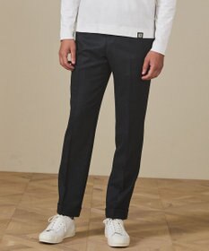 GOTAIRIKU 【保温性/ストレッチ/シワになりにくい】サキソニーストレッチパンツ_ノータック(25年モデル） グレー系