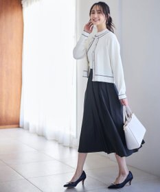 ANY SIS L 【アンサンブル対応】バイカラーリブ ニット