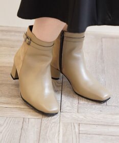 Pointer 本革スエードコンビショートブーツ