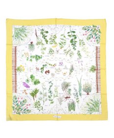 Marca ＜春の新色！＞【伝統横濱スカーフ】ハーブガーデン 大判 シルクツイル スカーフ