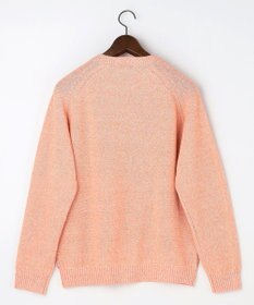 JOSEPH ABBOUD 【キングサイズ・エコ素材和紙使用・日本素材】和紙杢メッシュクルーネック ニット