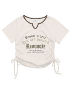 WEGO キーネックサイドレースアップちびT