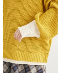 Green Parks ・Ｐｅｔｉｔ　Ｆｌｅｕｒ　レイヤード風ハイショクニット