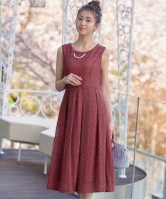 Tiaclasse 【新色追加・洗える】大人上品な総レースワンピース