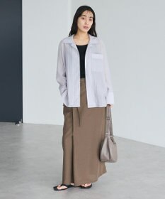 CRAFT STANDARD BOUTIQUE リネンライクラップ風スカート