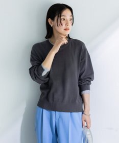 Green Parks アンチピリングレイヤード風ニットプルオーバー