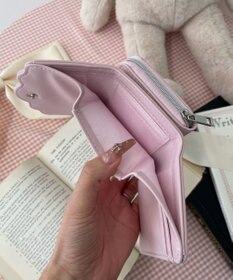 WEGO フリルデザインハートメタルウォレット