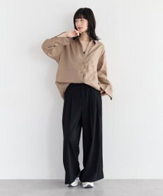 YECCA VECCA ドライタッチストレッチワイドパンツ