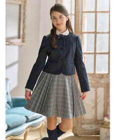 組曲 KIDS 【150-170㎝】サイドプリーツチェック スカート