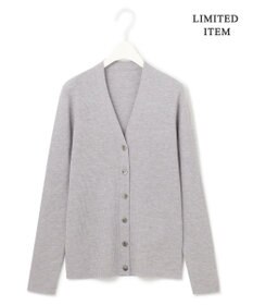 ICB 【WEB限定・洗える】エクストラファインメリノ リブニットカーディガン