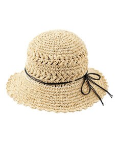 MOONBAT estaa ペーパー編み スカラップクロッシェ /サイズ調整可