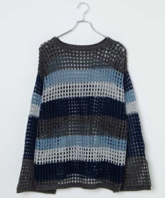 WEGO ビッグメッシュニットプルオーバー