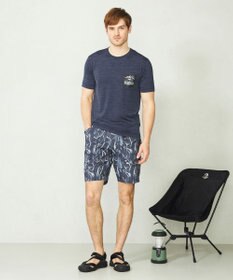 JOSEPH ABBOUD MOUNTAIN 【UNISEX】軽量/ECO撥水 3Dエンボスリーフショーツ