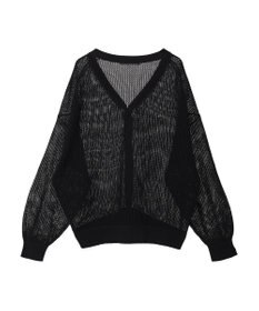 AMERICAN HOLIC メッシュＶネックニットカーディガン