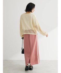 Green Parks メッシュ編みニットプルオーバー