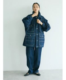 CRAFT STANDARD BOUTIQUE 【ユニセックス】デニム2タックワイドテーパードパンツ