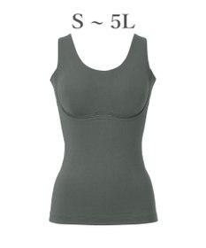 BRADELIS New York 【Yukine inc. 】ゆきねえ365綿混モアらく快適フルカップブラキャミ25 ノンワイヤー 補正下着 補整 カップ付き ブラトップ