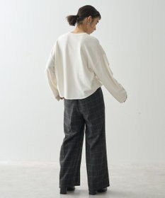 AMERICAN HOLIC ミニ裏毛タックスリーブショートプルオーバー1