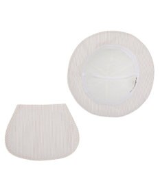 MIKI HOUSE HOT BISCUITS 【44-54cm】サッカー素材 ストライプ柄クロッシェ(帽子)