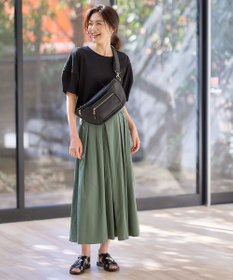 ANY L 【洗濯機可能/接触冷感/UVケア/イージーケア/ウエストゴム】清涼リラックススカーチョ