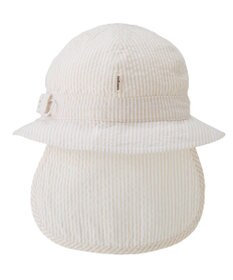 MIKI HOUSE HOT BISCUITS 【44-54cm】サッカー素材 ストライプ柄クロッシェ(帽子)