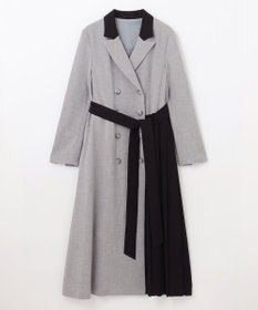 GRACE CONTINENTAL ウールタッチバイカラードレス