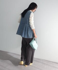 Green Parks デニムペプラムジレ