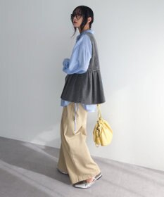 Green Parks デニムペプラムジレ