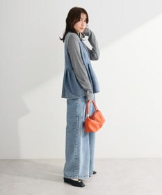 Green Parks デニムペプラムジレ