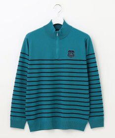 23区GOLF 【MEN】【手洗い可】コットンブレンド ハーフジップ ニット