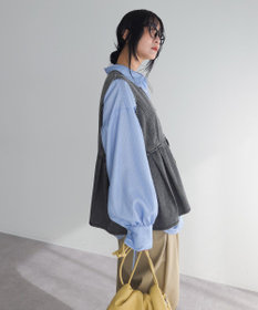 Green Parks デニムペプラムジレ