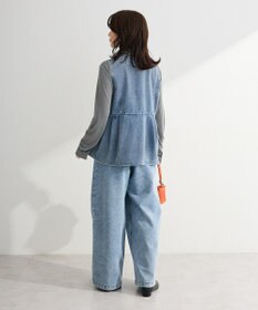 Green Parks デニムペプラムジレ