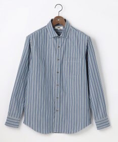 JOSEPH ABBOUD 【シルク混・上質】シルクコットンストライプ シャツ