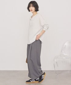 AMERICAN HOLIC 【選べる丈】ヘンリーネックワッフルメロープルオーバー