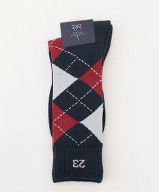 23区GOLF 【MEN】アーガイル柄　レギュラーソックス