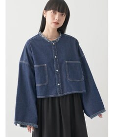 earth music&ecology スクエアデニムシャツ