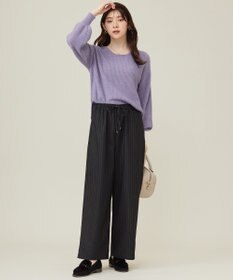 ANY SIS 【洗える】ラメキライージードロスト パンツ