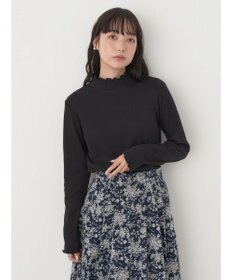 earth music&ecology チェーンリブハイネックプルオーバー