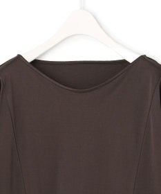 ICB 【洗える】トリアセサテンスムース 7分袖プルオーバー