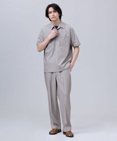 J.PRESS MEN 【J.PRESS ORIGINALS】【UNISEX】Toropical Open Half Sleeve Shirt / Baggy-Fit
