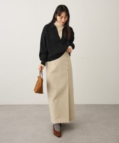 CRAFT STANDARD BOUTIQUE ラップ風Iラインスカート