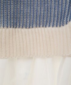 Green Parks 配色リブドッキングチュニック