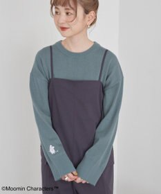 AMERICAN HOLIC Moomin 袖刺繍ニットプルオーバー