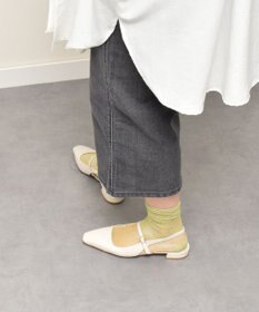 INTER-CHAUSSURES 【FABIO RUSCONI】スクエアトウワンストラップバックバンド