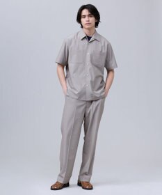 J.PRESS MEN 【J.PRESS ORIGINALS】【UNISEX】Toropical Open Half Sleeve Shirt / Baggy-Fit