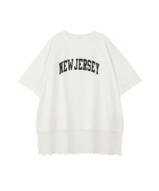 AMERICAN HOLIC カレッジロゴレースドッキングＴシャツ